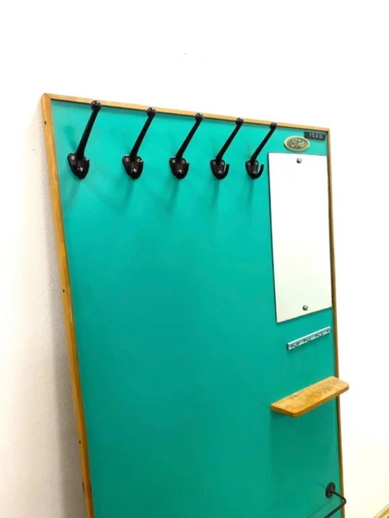 Image 1 of Retro-Wandhänger mit Spiegel, 1960er Jahre, Tschechoslowakei