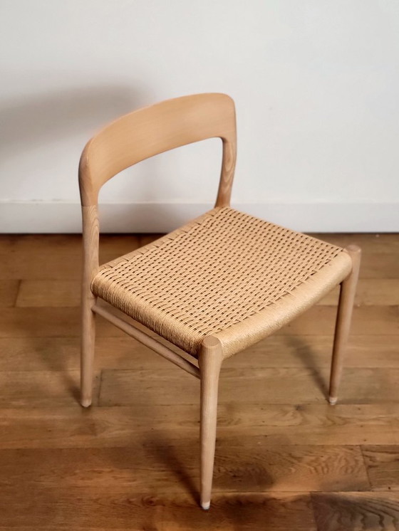 Image 1 of Set di 4 sedie modello 75 di N.O. Møller in legno di faggio