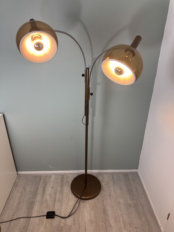 Image 1 of Vintage space age Dijkstra vloerlamp trompet Mushroom