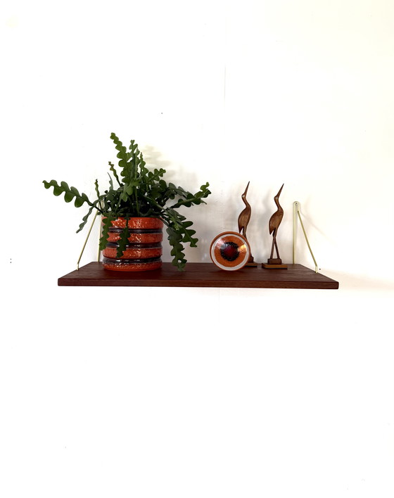 Image 1 of Étagère murale vintage en teck des années 60