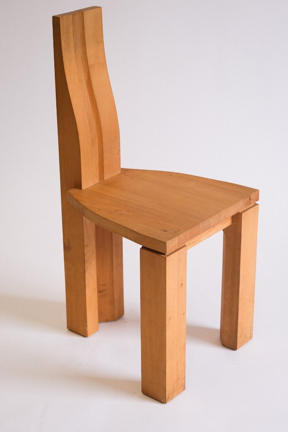 Image 1 of 6x brutalist chairs