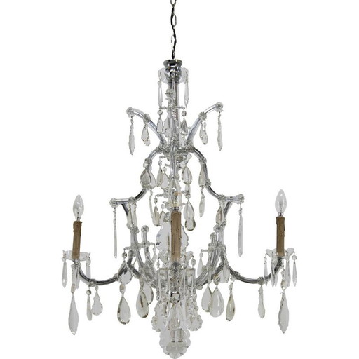 Vintage crystal chandelier of Maria Theresa, Austria 1900