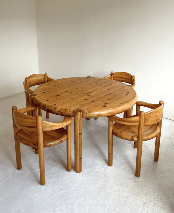 Image 1 of Table à Manger Extensible en Pin par Rainer Daumiller