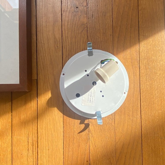 Image 1 of Applique da parete in vetro vintage, plafoniera quadrata, 20 cm