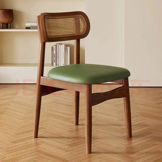 Image 1 of Solid Wood Chair Asian style– Multiple Color Options Available