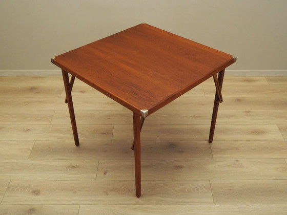 Image 1 of Table à cartes pliante, design danois, années 1970, production : Danemark