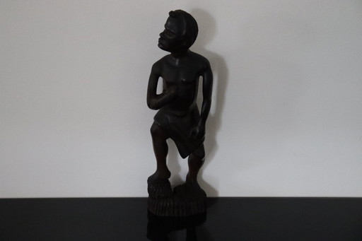 Wooden sculpture African figure
