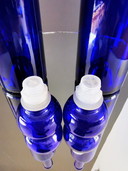 Kobalt glazen waterflessen/karaffen