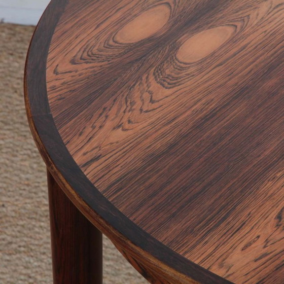 Image 1 of Mesa de comedor redonda de palisandro de Johannes Andersen, 1960