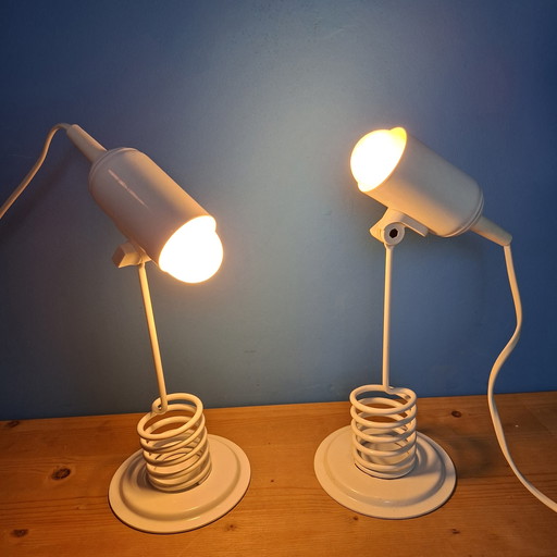 Paire de lampes de table vintage Massive de style futuriste