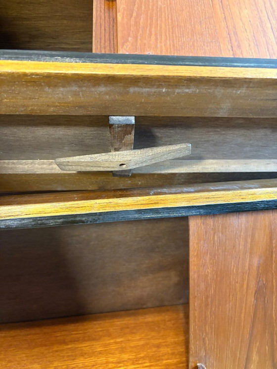 Image 1 of Mid-Century Retro Vintage Teak Stacking Bookcase by Simplex   Modular Design • Elegant Storage • British Mid-Century Craftsmansh