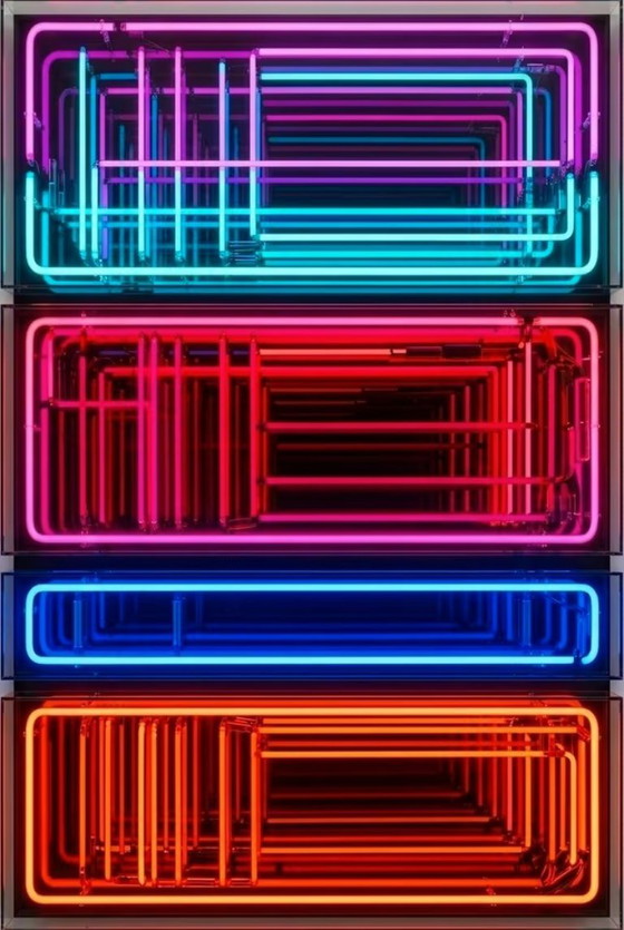 Arte Oggetto 3D Ipermoderna Astratta Visiva 80x120 cm Arte Processuale Pop Art, Stampe artistiche, Plexiglass (foto 4 di 4)
