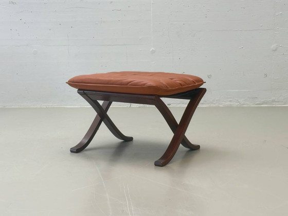 Image 1 of Ingmar Relling “Flex” lounge chair with footstool for Westnofa, Norway, 1960s