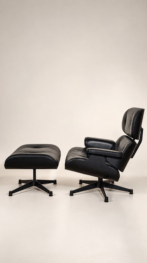 Lounge stoel Eames VITRA Model 670 & 671