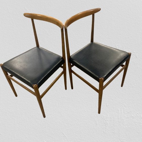 Image 1 of 6 Chaises de salle à manger Mid Century