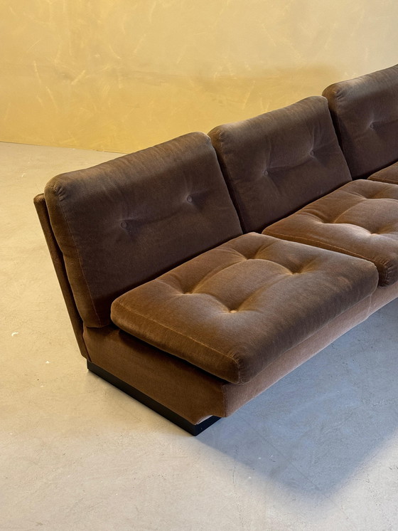 Image 1 of Gruppo di divani in velluto marrone di Paolo Caliari per Cassina, anni '60