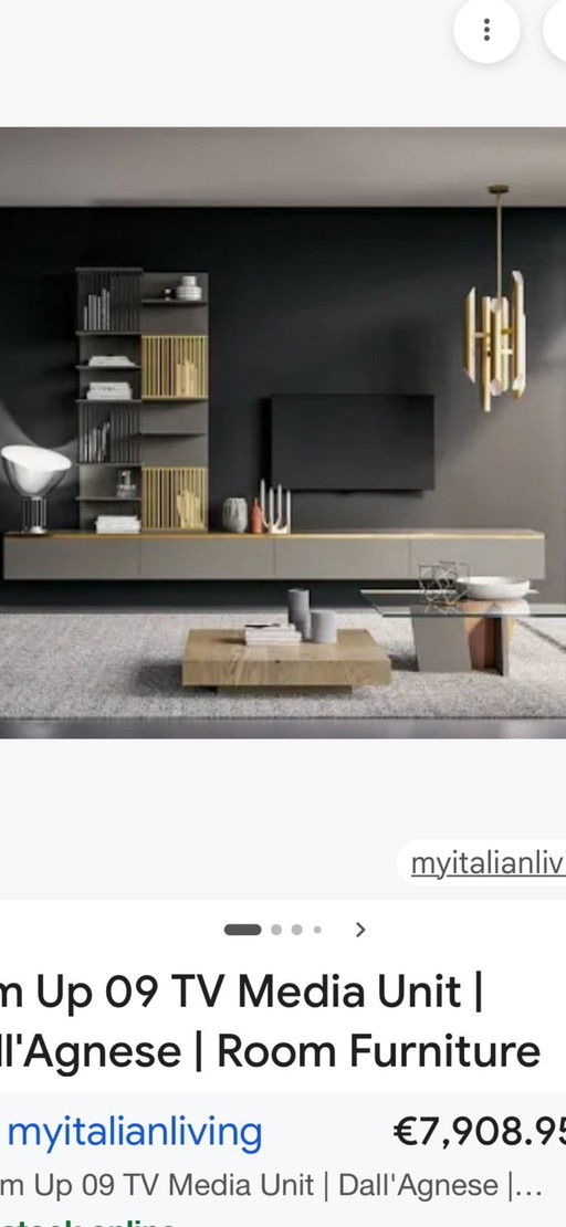 Designer wandmeubel – vitrinekasten, Wood, Metal