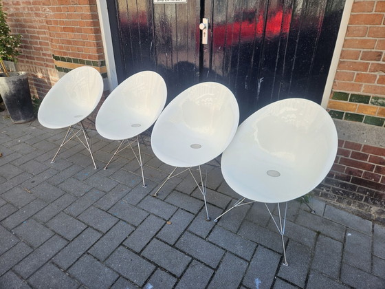 4x Kartell Ero|S| chairs – Dining chairs, Chrome, Plastic (photo 2 of 5)