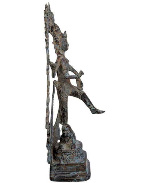 Bronzen Shiva Nataraja – Indonesië, 19e eeuw – beeldhouwkunst (photo 2 of 12)