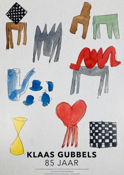 Klaas Gubbels - 85 years - Exhibition poster