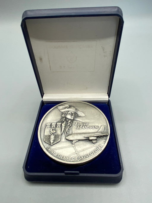 Commemorative medal – Grenoble-Saint-Geoirs Airport inauguration – Louis Mandrin – 1968 Olympic Games – decoratieve objecten