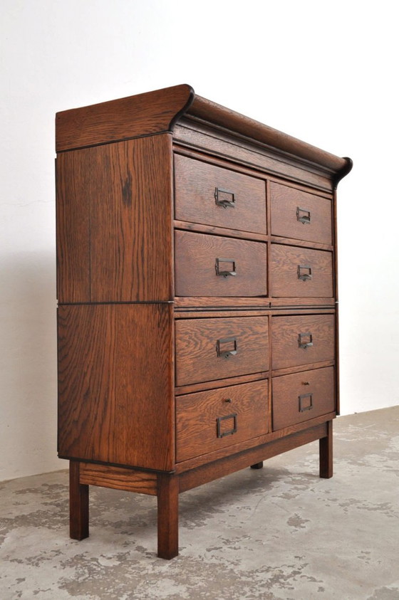 Cassettiera antica Globe Wernicke, primi del '900. – Cassettiere, Wood (photo 11 of 14)