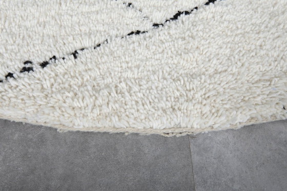 Image 1 of Handmade Moroccan Round rug - 200cm - beni ourain - custom round rug - wool circle rug - custom round carpet