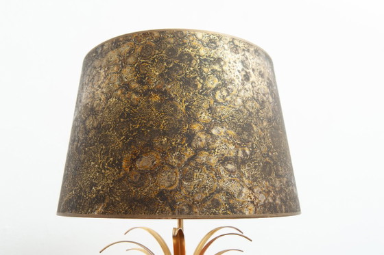 Palm tree brass table lamp in Hollywood Regency style by Boulanger / Maison Charles, 1970s – Metal (photo 4 of 6)