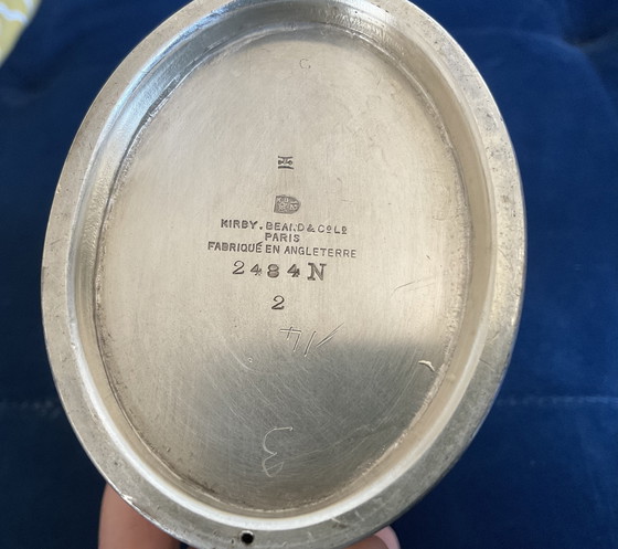 Image 1 of KIRBY BEARD & co , service 3 pièces art déco en métal argenté ( 1920 / 1930 )