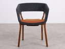 3x Chair Kusch en Co Njord 3002/4 anthracite