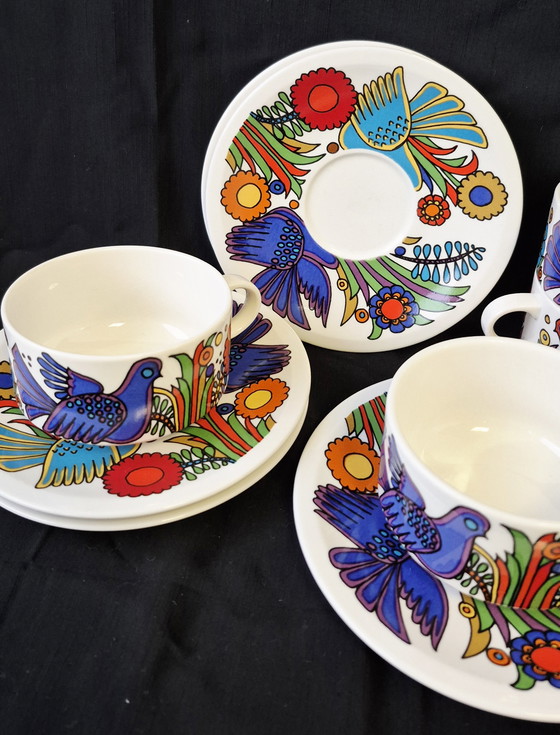 Image 1 of Acapulco Villeroy & Boch 6 x Tazza da caffè + piattino Logo blu