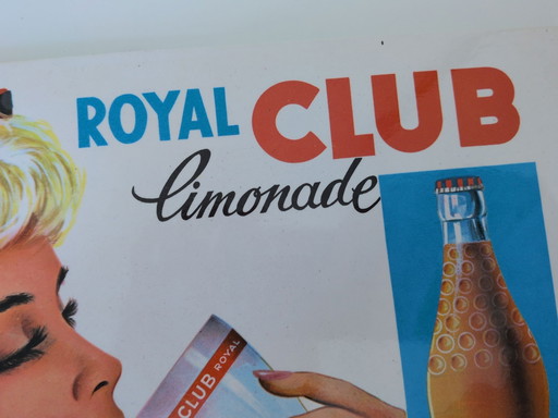 Cardboard advertising sign Royal Limonade