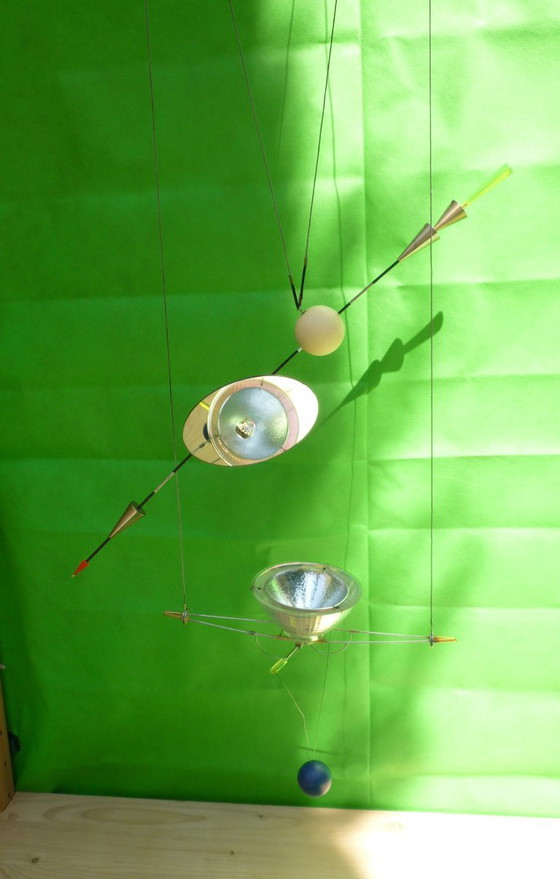 Ilo Ilu Pendant Lamp by Ingo Maurer – Ceiling lights, Metal, Vintage (photo 3 of 11)