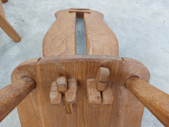 Image 1 of Satz von 4 brutalistischen Stühlen De Puydt- Belgien 1970