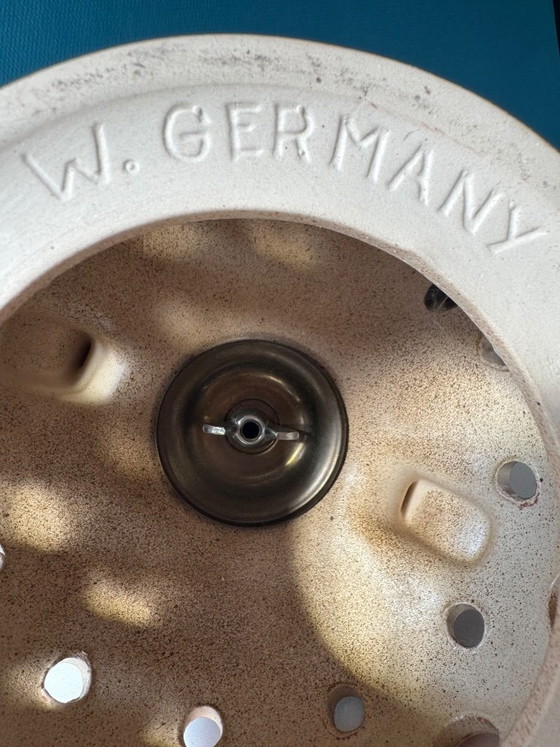 Vintage West Germany lamp – Table lamps, Ceramic, Textile (photo 8 of 11)