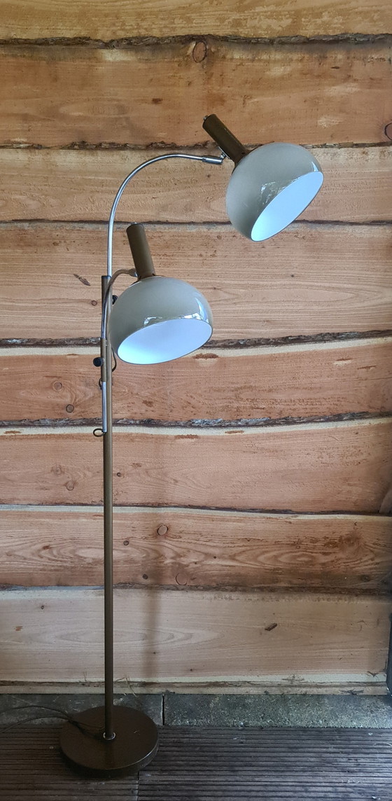 Image 1 of Lampada da terra di design vintage, ad arco, a fungo, Dijkstra Lamps