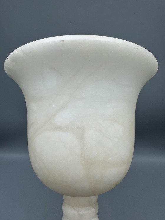 Image 1 of Elegante lampada da tavolo in alabastro di A. Santa Rita