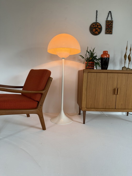Vintage ‘Trixel’ Mushroom Vloerlamp, Lyfa Denemarken ‘70 – vloerlampen, Metal, Plastic (photo 2 of 13)