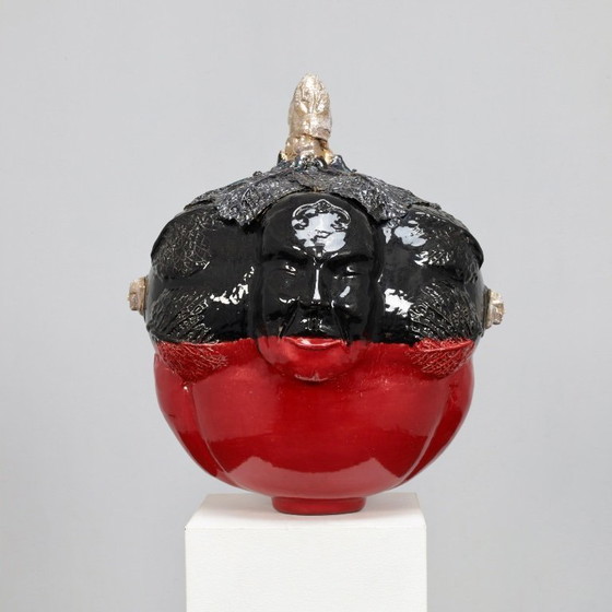 Image 1 of Sculpture en céramique par Henk Van Rooij, Pays-Bas