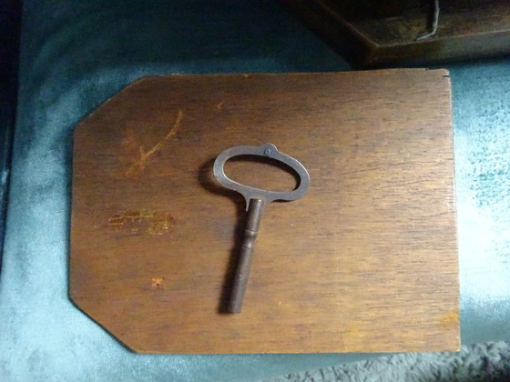 Orologio trapezoidale Art Deco Wurttenberg JungHans, Wurttemberg Junghans, Legno, Ottone, Marrone (foto 11 di 12)