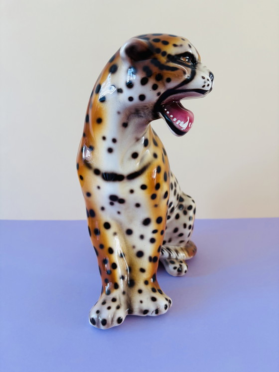 Image 1 of Vintage Italian Ceramic Panther