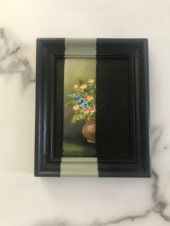 Image 1 of Piccola pittura ad olio floreale