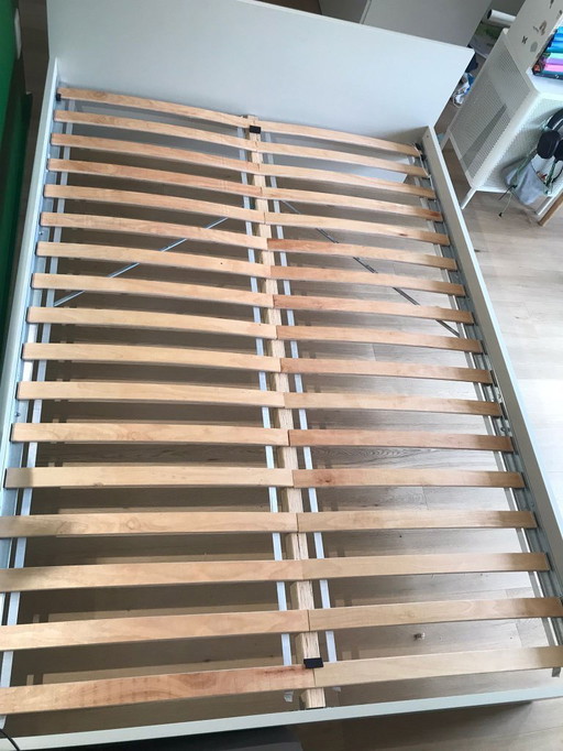 Bedframe, MALM + Lattenbodem, LÜROX