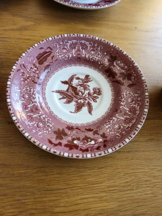 4 large cups and saucers Spode Camilla Pink, Crockery, Textile, Porcelain (photo 4 of 5)