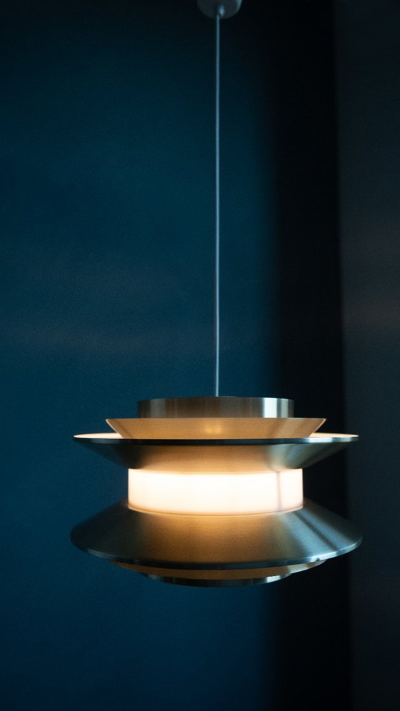 Lampada a sospensione svedese color oro di Carl Thore – Lampade a sospensione, Metal (photo 10 of 11)