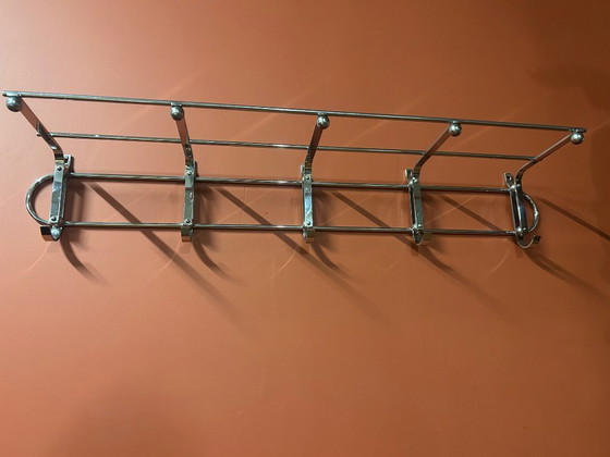 Image 1 of Art Deco coat rack in chrome