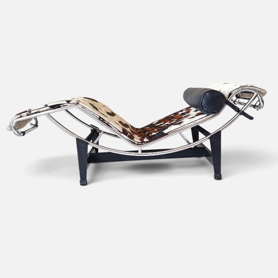Charlotte Perriand Pierre Jeanneret Le Corbusier Chaise Longue 1970-80s LC4 Cassina Pony 1970-80s Tricolore (photo 5 of 8)