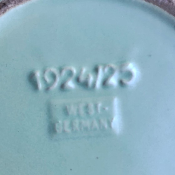 Image 1 of Keramiek Adventsbord/Kaarsenhouder, Jasba, Duitsland jaren 60 | Mintgroen