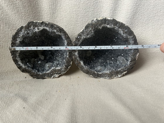 Image 1 of Coconut geode mineral from Las Choyas, Chihuahua, Mexico.