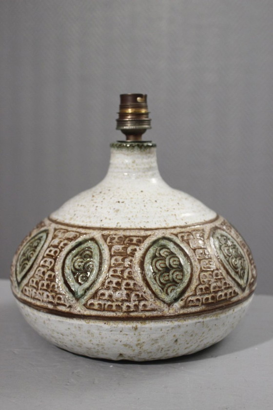 Image 1 of Marcel Giraud in Vallauris - Large lamp base with stamped decoration, France, 1960s